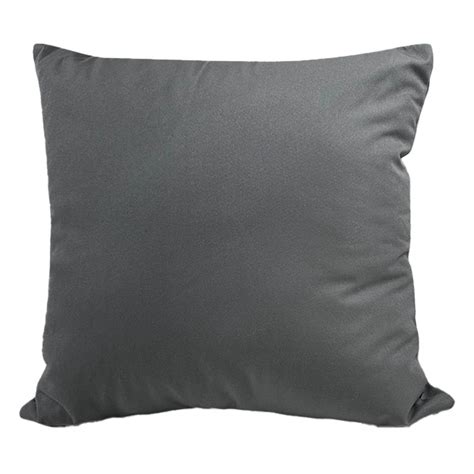Grey Throw Pillow, 18"