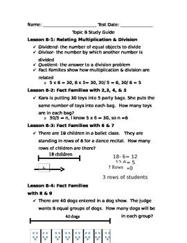 Image result for Division Study Guide