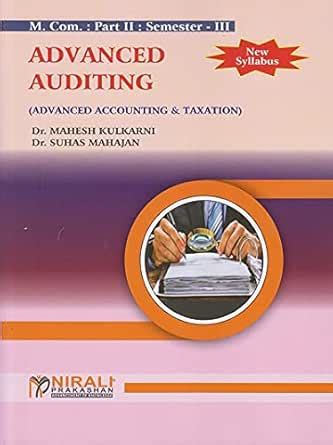 ADVANCED AUDITING (Advanced Accounting & Taxation) - MCom Part 2 ...