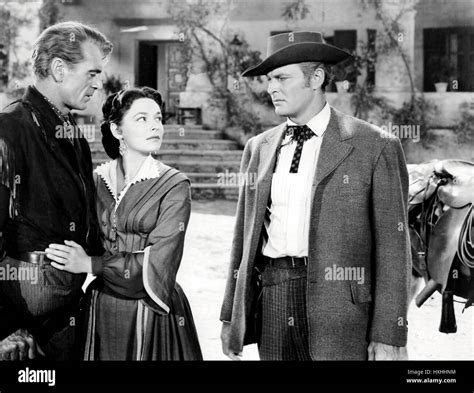 GARY COOPER, RUTH ROMAN, LEIF ERICKSON, DALLAS, 1950 Stock Photo - Alamy