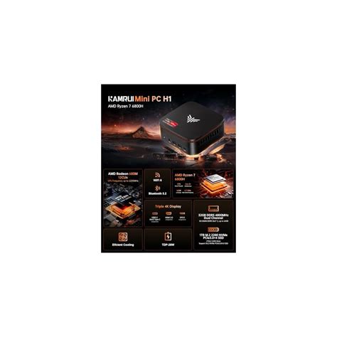 KAMRUI Hyper H1 Mini Gaming PC, AMD Ryzen 7 6800H, India | Ubuy