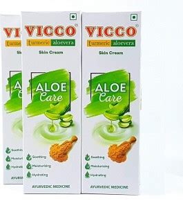 VICCO Turmeric Aloe Vera Skin Cream - 3 x 15 g Packs Price in India ...