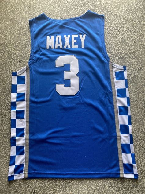 Retro Vintage Kentucky #3 Tyrese Maxey Basketball Jersey Stitched | eBay