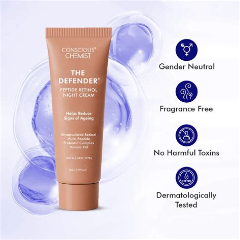 Conscious Chemist Multi Peptide Retinol Anti Ageing Night Cream ...