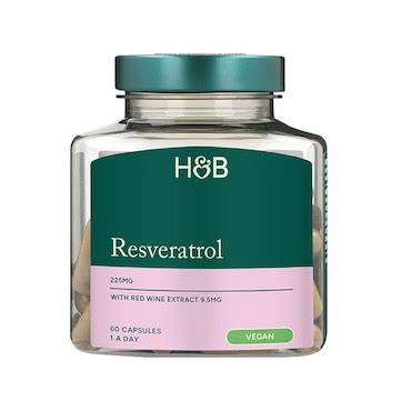 H&B Resveratrol 250mg 60 Capsules | Antioxidants | H&B