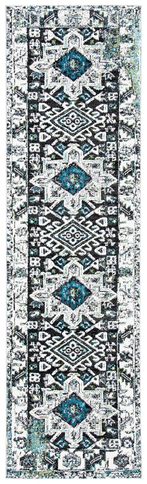 SAFAVIEH Vintage Hamadan Dania Oriental Runner Rug, Dark Grey/Ivory, 2 ...