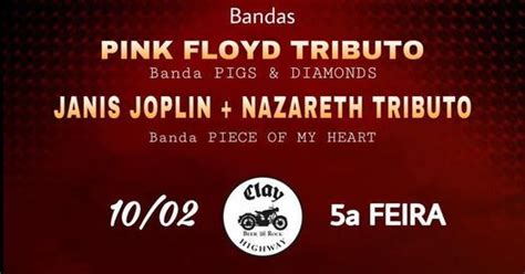 Pink Floyd + Janis Joplin + Nazareth TRIBUTO entrada FREE, Clay Highway ...