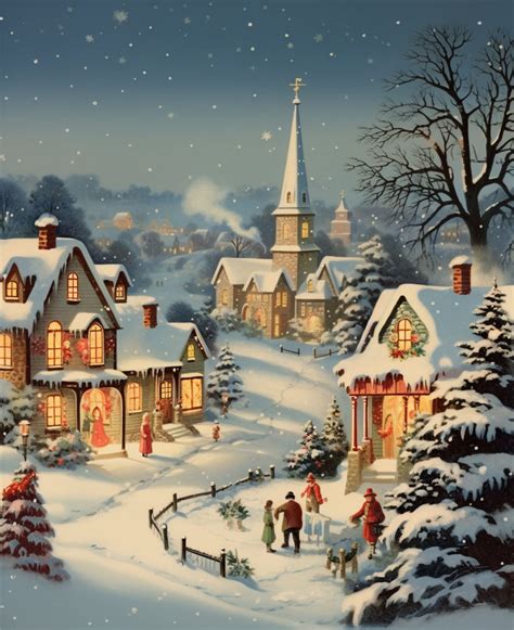 MIDJOURNEY PROMPT: Retro Christmas Card Holiday Images | Vintage ...