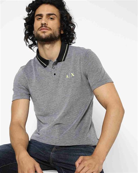 Logo Black Slim Fit Polo T-Shirt