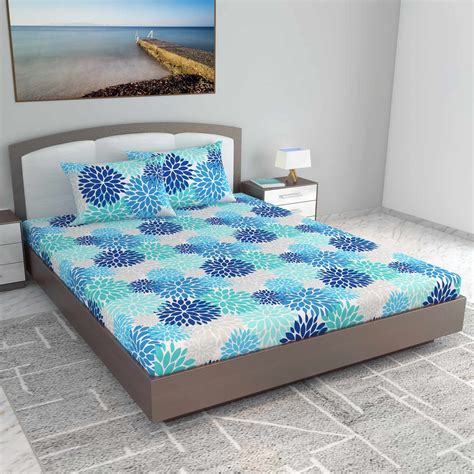 100% Cotton King Bedsheet | Floral Print Bedsheets | Divine Casa