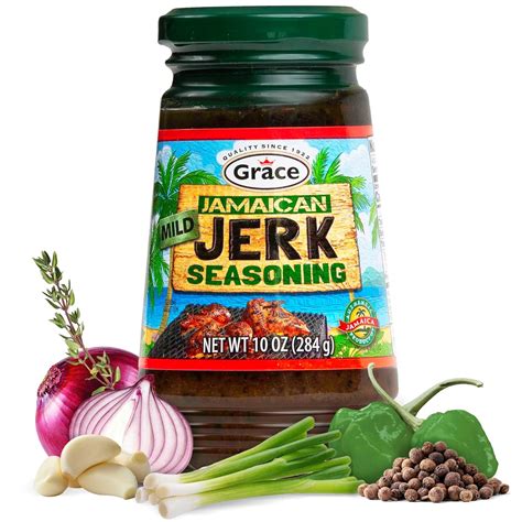 Amazon.com : Grace Jamaican Jerk Seasoning Paste 10oz - Mild Jerk ...
