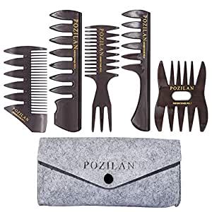 Buy 5 PCS Hair Comb Styling Set Barber Hairstylist Accessories ...
