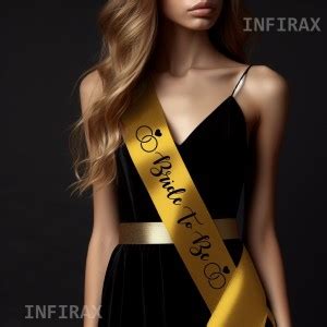 INFIRAX Bride To Be Women's Wedding Gold Event Sash Price in India ...