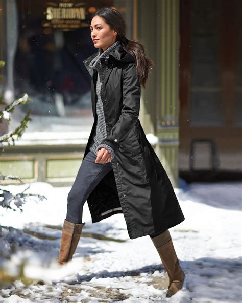 WeatherEdge® Long Trench Coat | Eddie Bauer | Womens parka, Womens ...