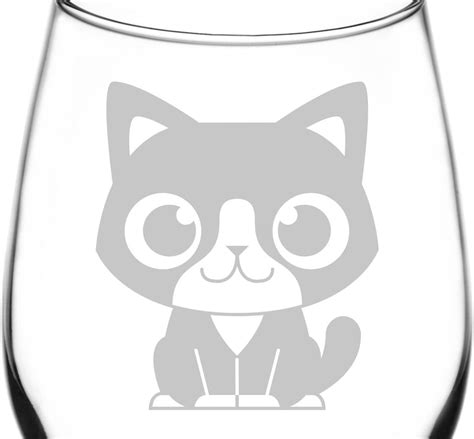 Buy Black & White) Cute Cartoon Cat Breed Inspired - Laser Engraved 12 ...