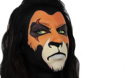 Scar from The Lion King | Lion face paint, Adult face painting, Face ...