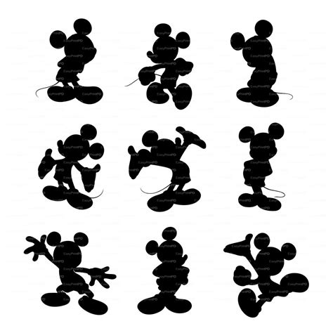 Mickey Mouse Silhouette Svg | 1000 artist covid