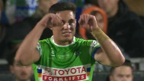 'Tidy it up': Joseph Tapine mocks rival after crusher tackle as Raiders ...