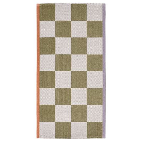 KLASSRUM rug, flatwoven, white/green, 60x120 cm (2'0"x3'11") - IKEA