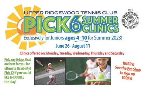 Summer Tennis - Upper Ridgewood Tennis Club