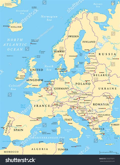 Map Of Europe Rivers
