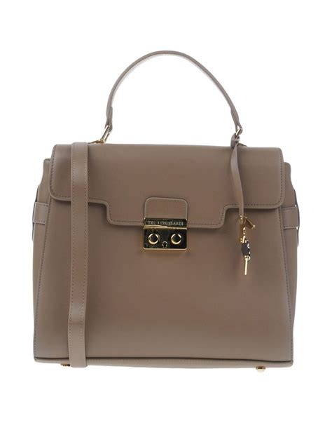Tru trussardi Handbag in Gray | Lyst