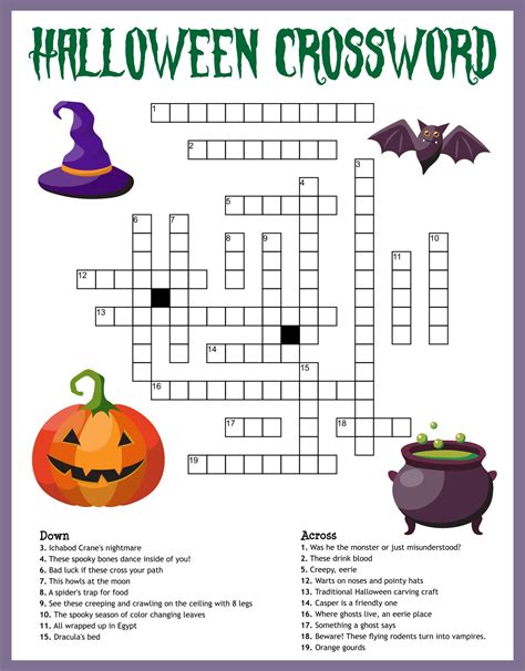 Halloween Crosswords To Print - Elmo Coloring Sheets