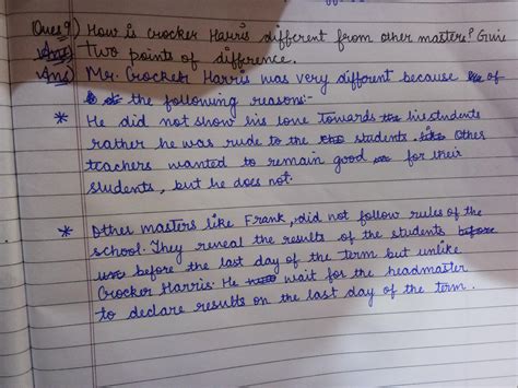 How is mr crocker harris different from other teachers exampls ...