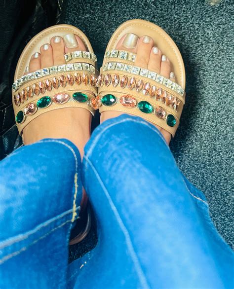 Rhinestone Bling Flats – Sandal Stories