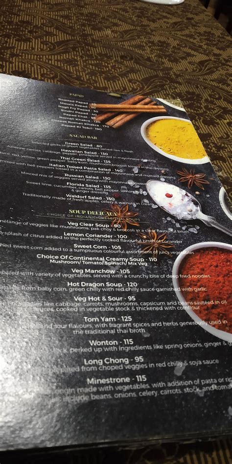 Menu at Veg Aroma, Nashik