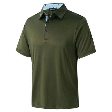 TRUSMOL Golf Shirts for Men Short Sleeve Dry Fit Moisture Wicking Quick ...