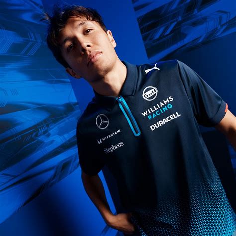 Williams Racing Mens Team Polo Navy | Shop Now | Atlassian Williams Racing