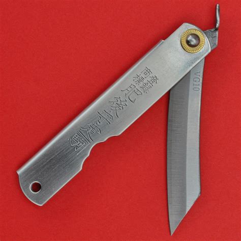 Japan NAGAO HIGONOKAMI folding pocket stainless knife VG10 100mm ...