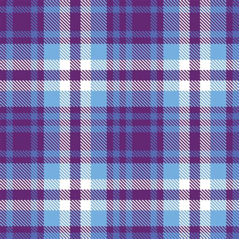 Cool Darkish Purple and Dusty Cornflower Seamless Tartan Textile Design ...