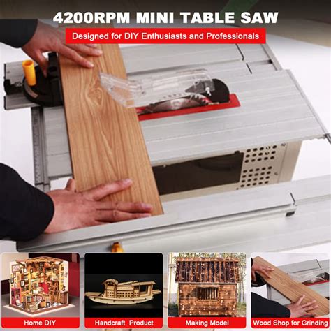 BXGTECH Dust Free Table Saw, 5300 RPM Table Saw 0-45 Angle Cutting ...