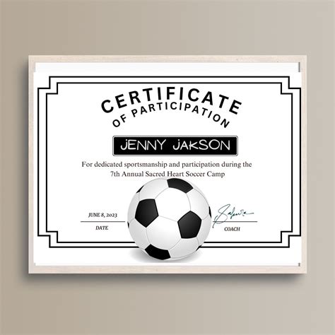 Best 26+ Soccer Award Certificate Templates