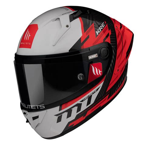 Buy MT Helmets Kre Plus Carbon Brush A5 Helmet - Red Online ...