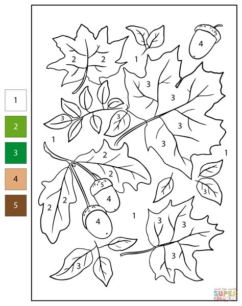 Color By Number Fall Coloring Pages [2025]