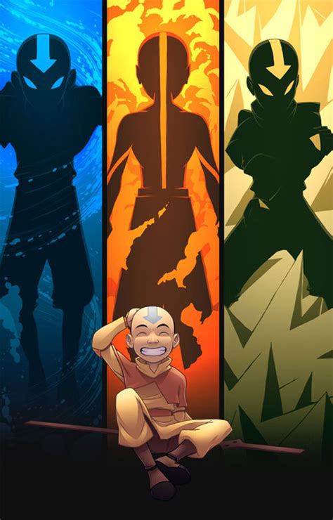 《降世神通：最后的气宗》动漫人物插画：Aang(2) - 设计之家