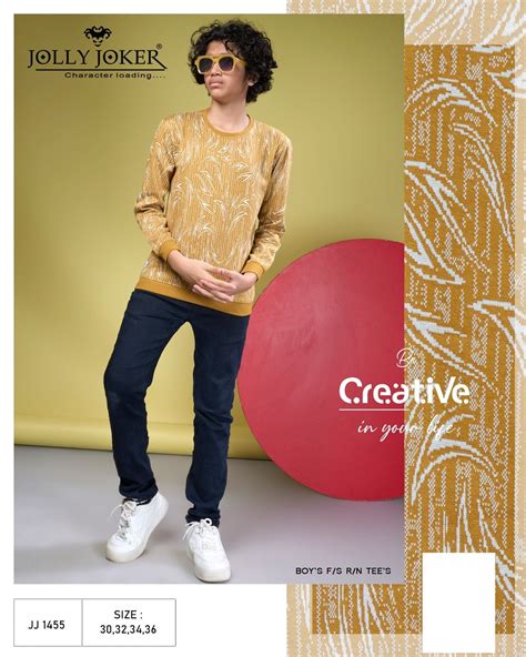 Jj 1455 Jolly Joker Jacquard Boys Tshirt Exporter India – Kavya Style Plus