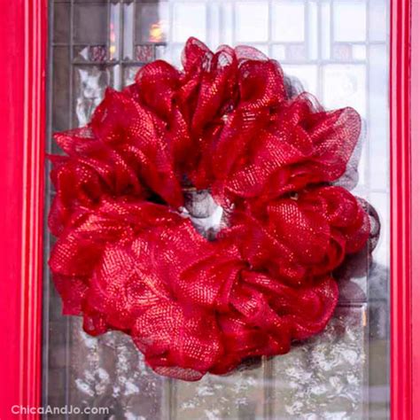 Mesh Ribbon Wreath Tutorial 的图像结果