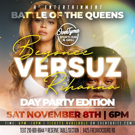 Beyoncé Vs Rihanna, OverTyme Sports Bar and Gril, San Antonio, 8 ...