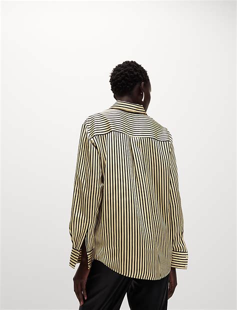 Buy Satin Collared Shirt at Marks & Spencer