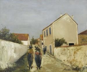 PosterMart Maurice Utrillo - Village Street Canvas 14 inch x 17 inch ...
