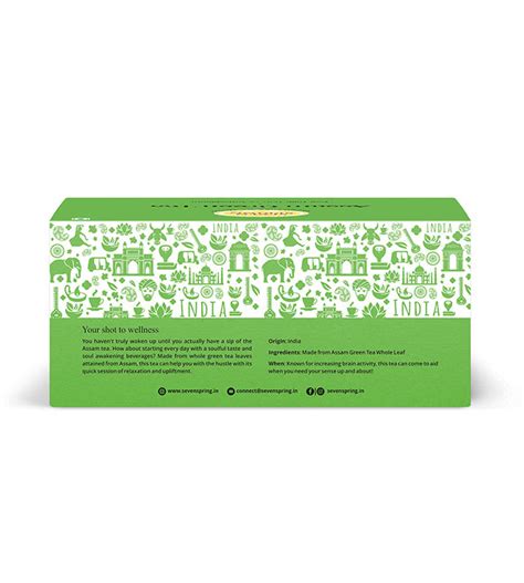 Pure Assam Green Tea Bags - Organic Ayurvedic Blend for Weight Loss ...