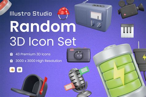 Random 3D Icon Pack - 43 Free Download Design & Development 3D Icons ...