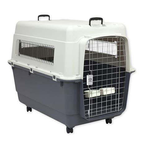 Foodie Puppies Pet Crate Handle 36" Flight Cage with Wheel - Large, 90 ...