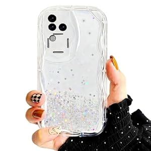 KC Back Cover for Vivo V30 Pro 5G - Dry Fixed Non Moving Glitter Curly ...
