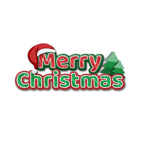 Merry Christmas Font Art Design With Realistic Style Vector, Christmas Word Art, Merry Christmas ...