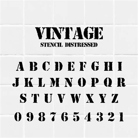 Printable Stencil Alphabet Printable Blank World/downloadable Letter ...